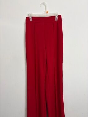 Red Boot-Cut Flare Pants - Women's